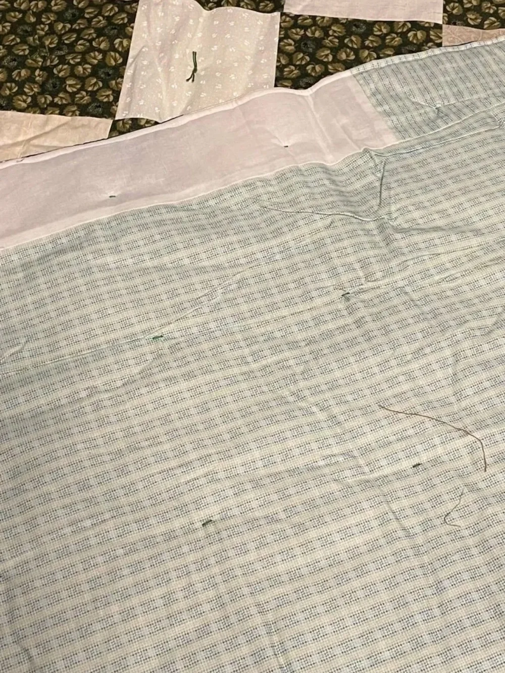 “Greens” Hand Made Quilt